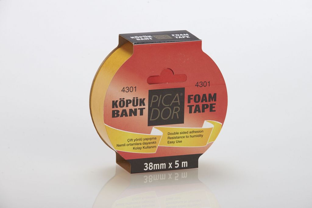 ÇİFT TARAFLI BANT KÖPÜK  5 MT 38 MM PİCADOR