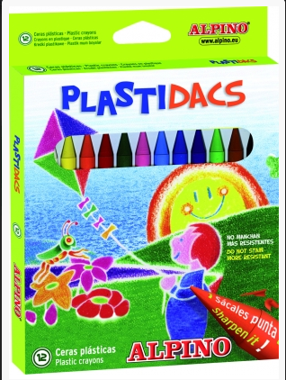 ALPİNO  BOYA MUM PLASTİDACS 12 Lİ