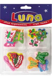 AHŞAP MANDAL ANASINIFI KELEBEK LUNA 620293