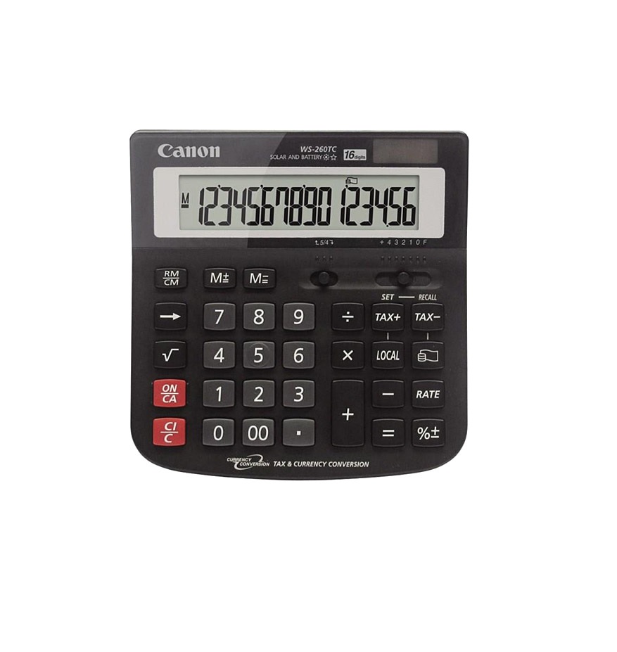 260 TC WS  CANON HESAP MAKİNASI