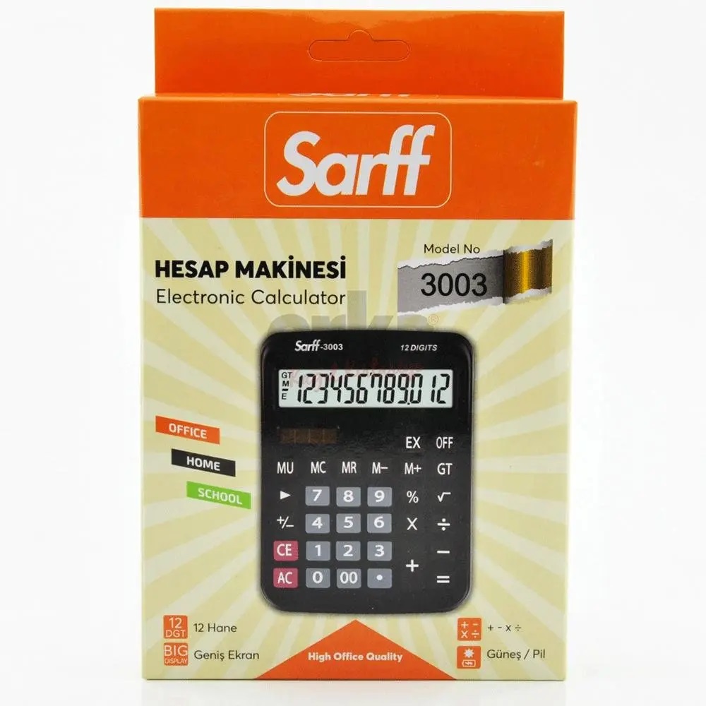 3003  SARFF HESAP MAKİNASI